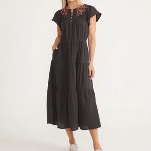 Marine Layer Leticia Embroidered Dress - needs TLC